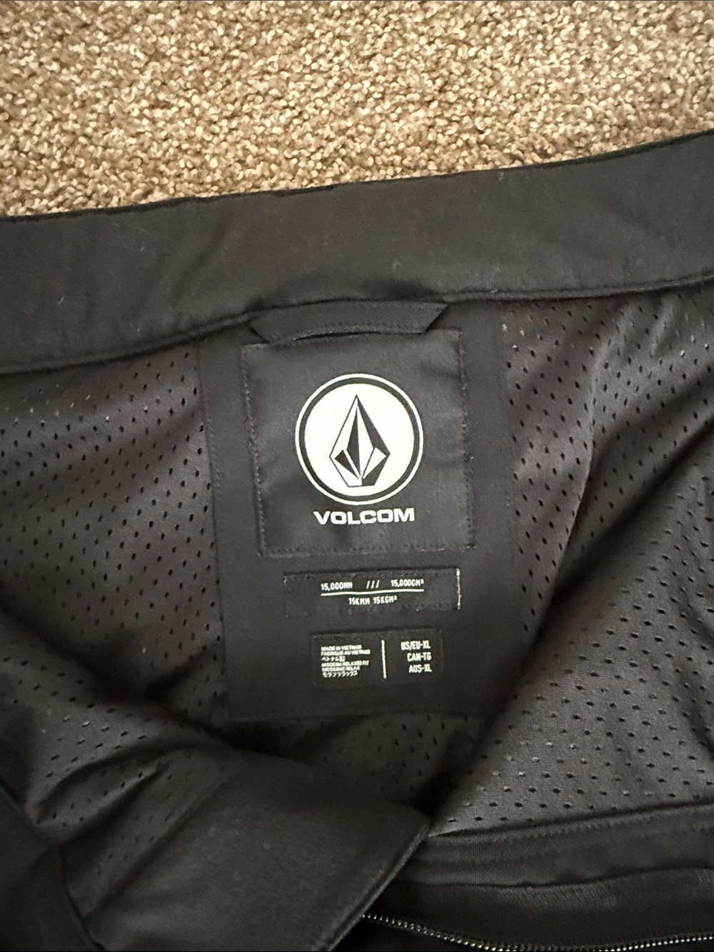 Volcom Black Men's Snow Pants - Picture 4 of 9
